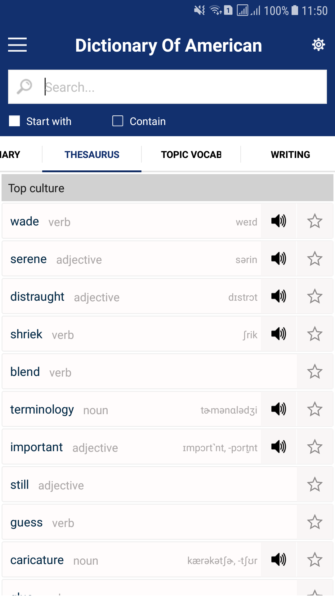 اسکرین شات 5 برنامه Study Dictionary Of American