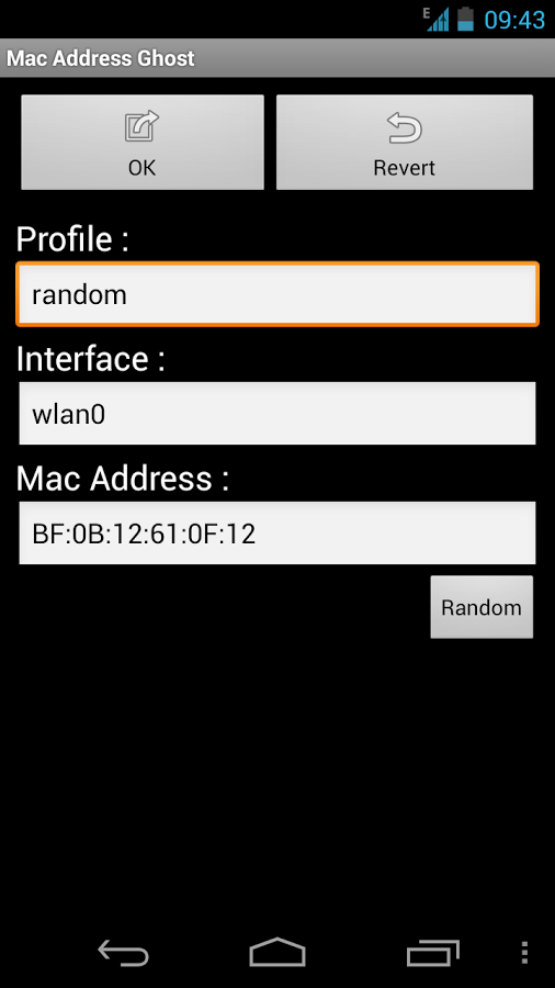 اسکرین شات 3 برنامه Mac Address Ghost