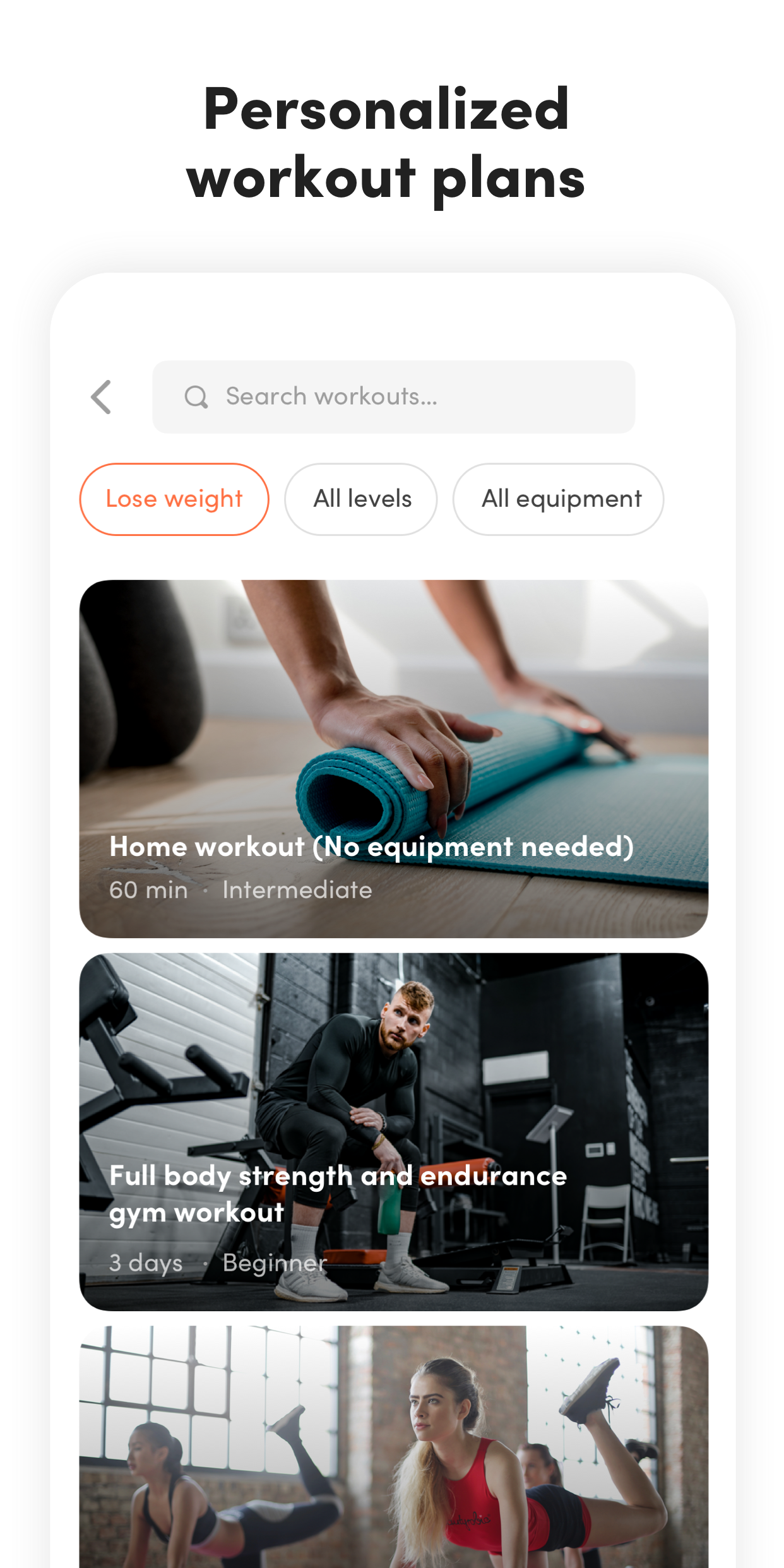 اسکرین شات 3 برنامه Virtuagym: Fitness & Workouts
