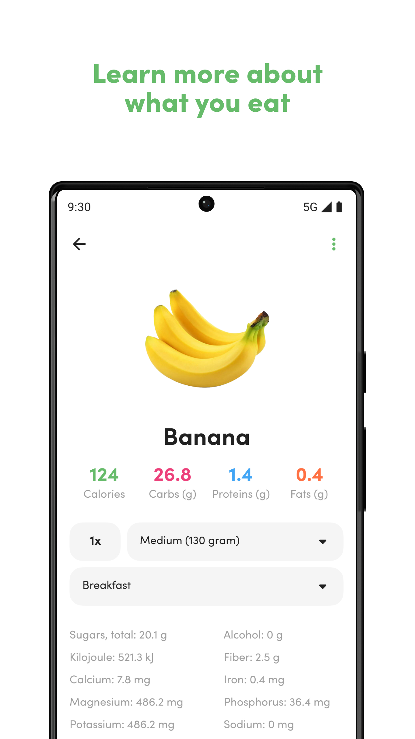 اسکرین شات 5 برنامه Calorie, Carb & Fat Counter