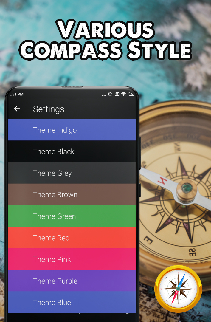 اسکرین شات 6 برنامه Pro Compass - Easy Compass