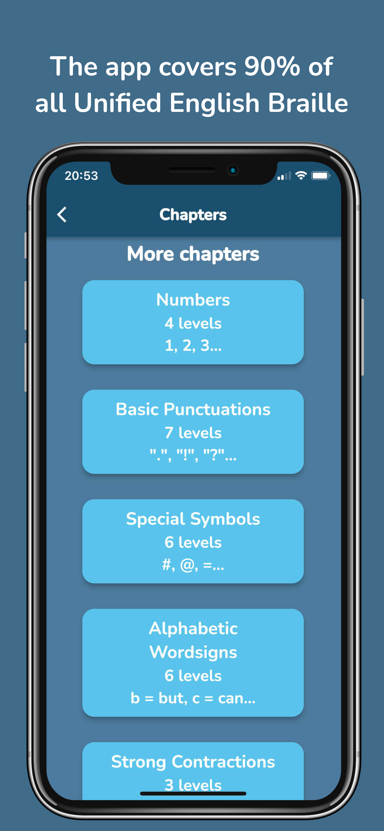اسکرین شات 5 برنامه Braille Academy: Play & Learn