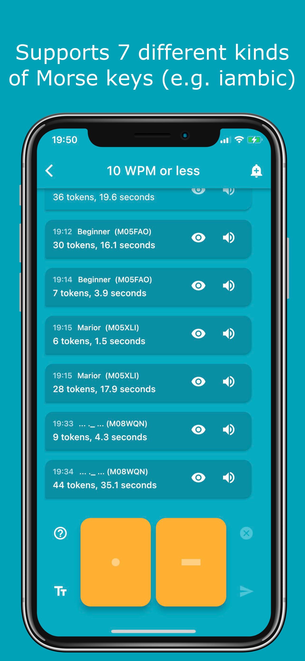 اسکرین شات 7 برنامه Morse Chat: Talk in Morse Code