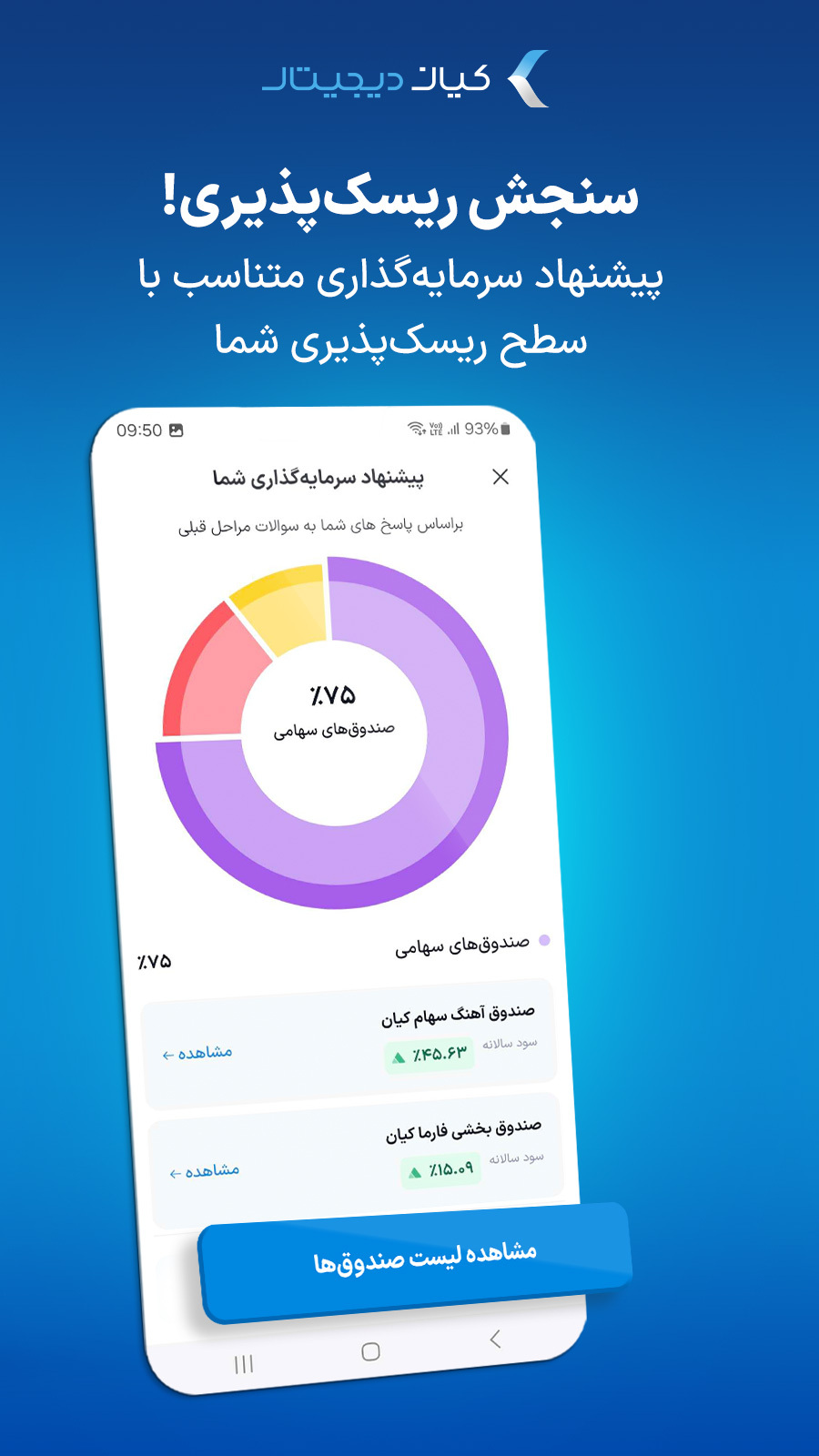 اسکرین شات 6 برنامه کیان دیجیتال | سرمایه‌گذاری آنلاین