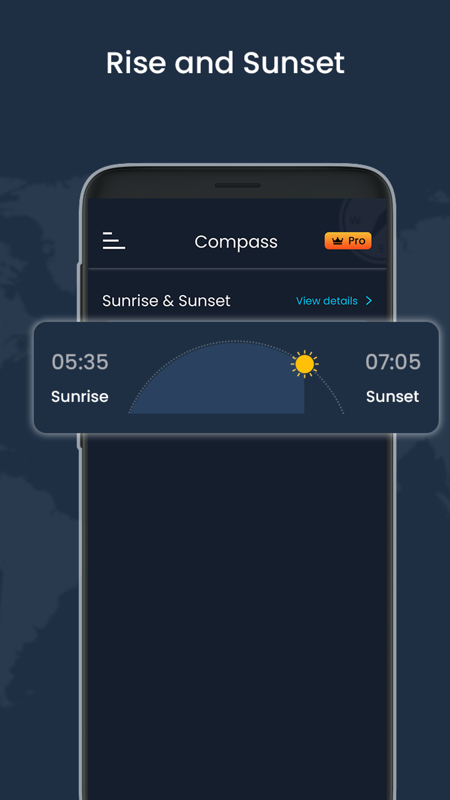اسکرین شات 6 برنامه Digital Compass & Weather LIVE