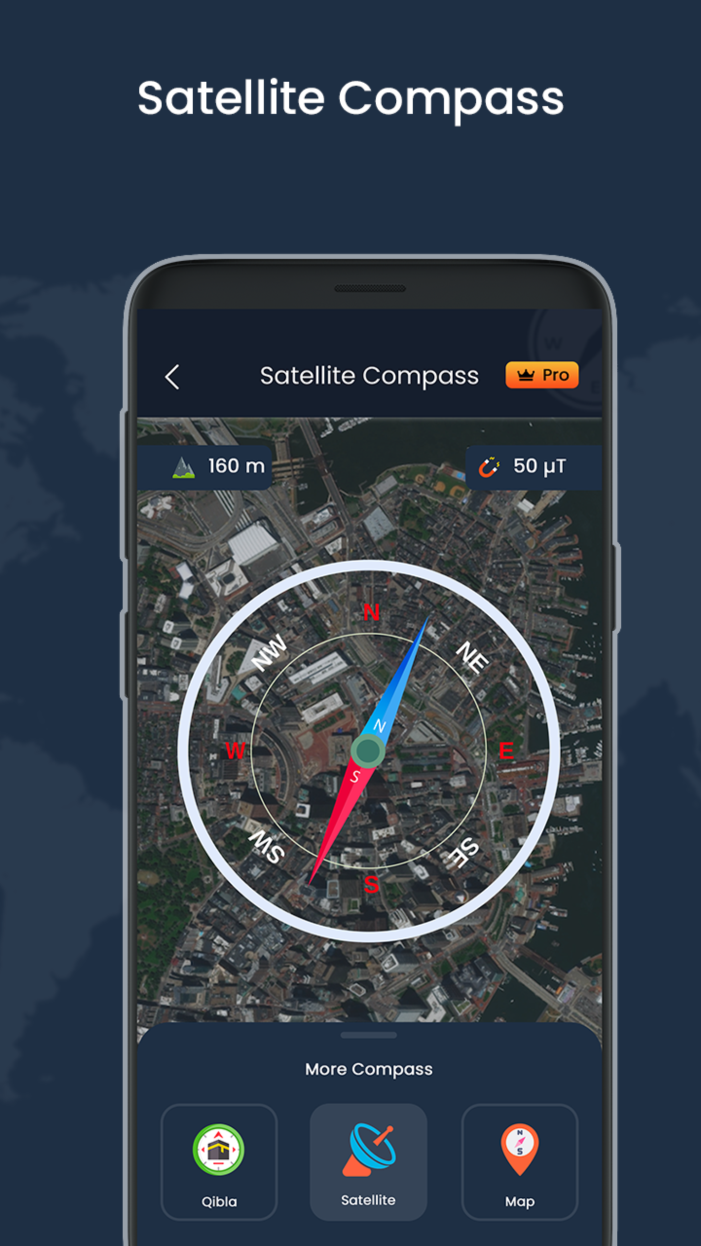 اسکرین شات 3 برنامه Digital Compass & Weather LIVE