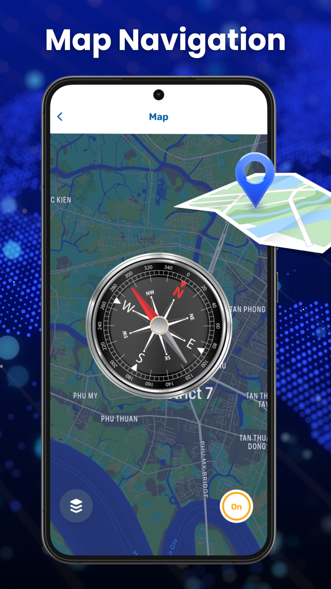 اسکرین شات 5 برنامه Compass App: Accurate Compass