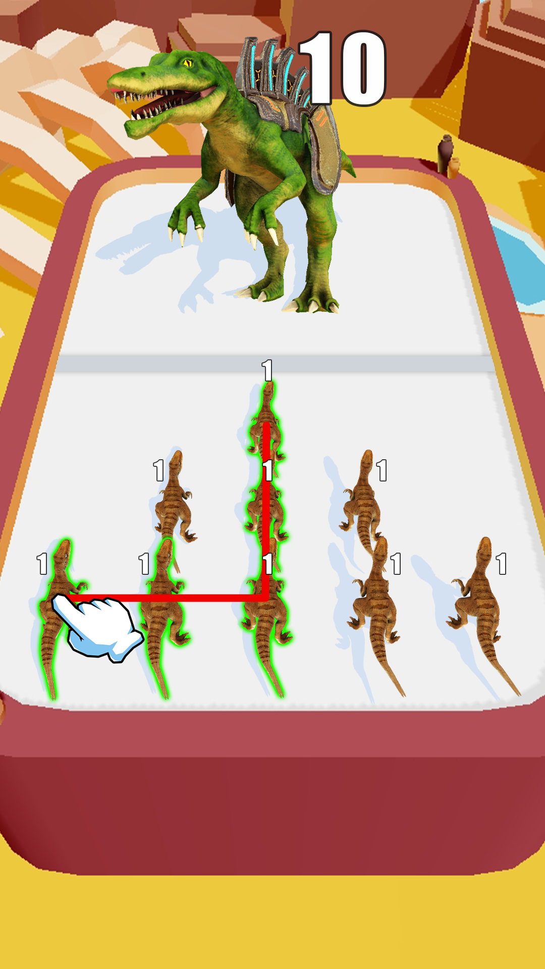 اسکرین شات 2 بازی Dino game: Dinos VS Monsters