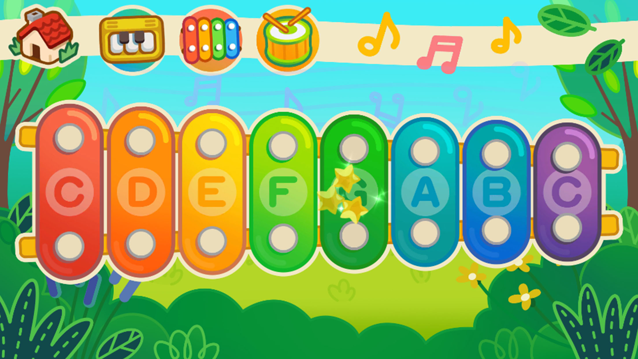 اسکرین شات 6 بازی Baby Dino Piano:Kids Piano Fun