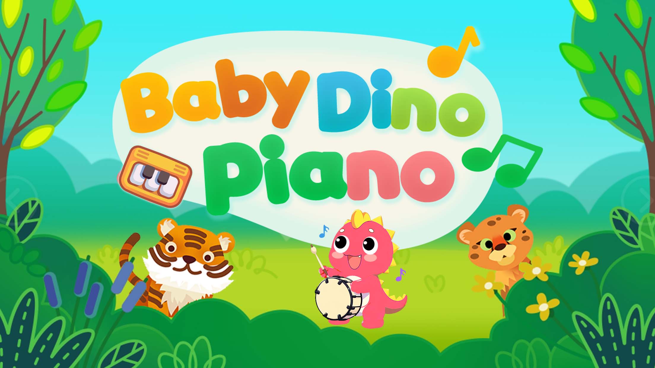 اسکرین شات 8 بازی Baby Dino Piano:Kids Piano Fun