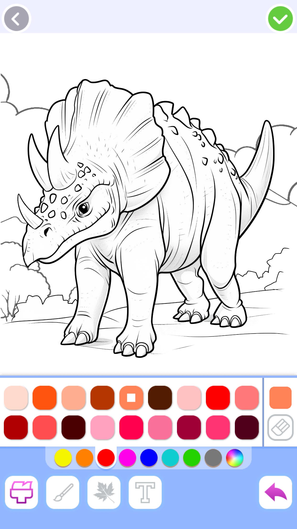 اسکرین شات 1 بازی Dino Coloring: Dinosaur games