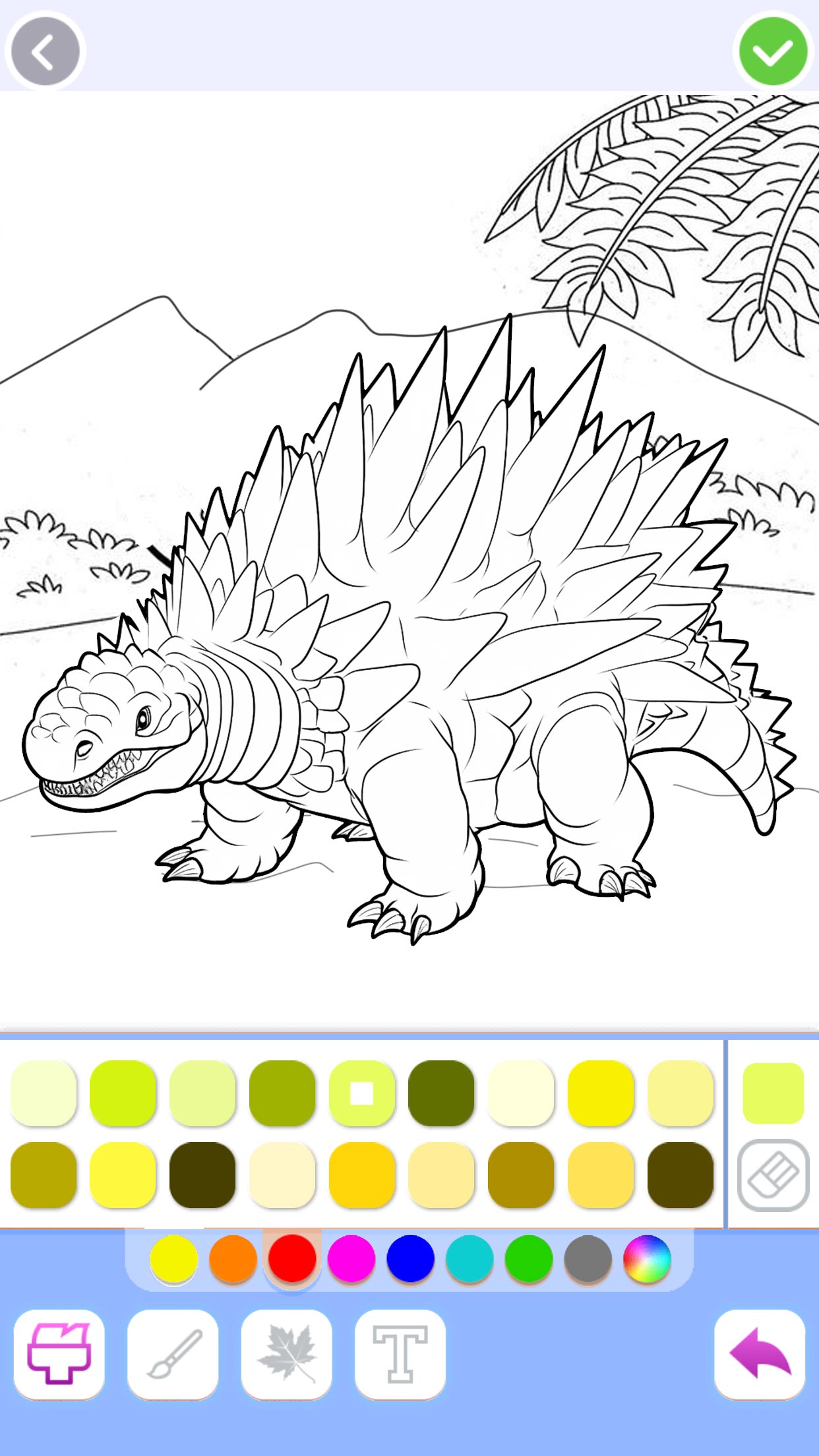 اسکرین شات 5 بازی Dino Coloring: Dinosaur games