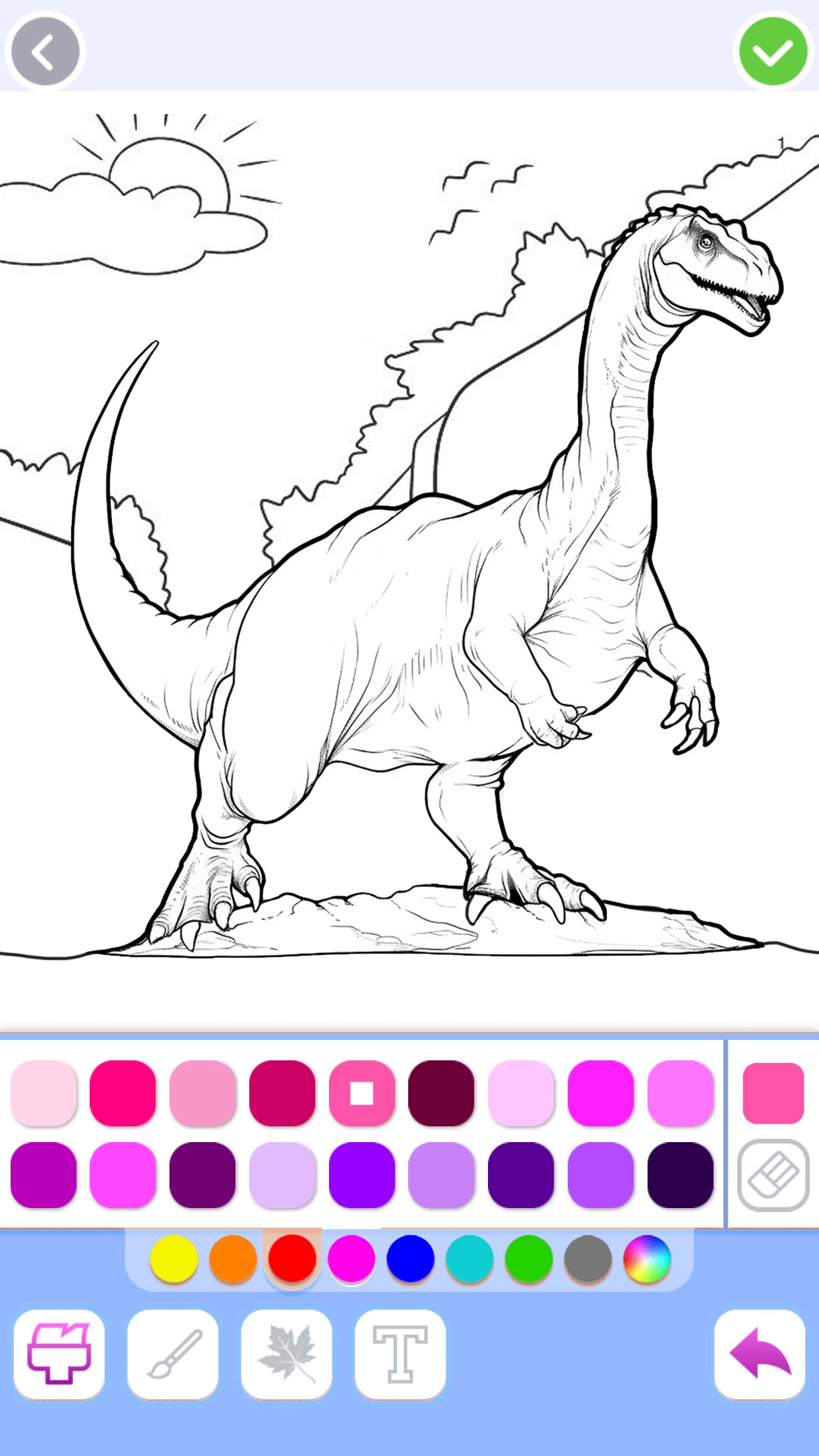 اسکرین شات 4 بازی Dino Coloring: Dinosaur games