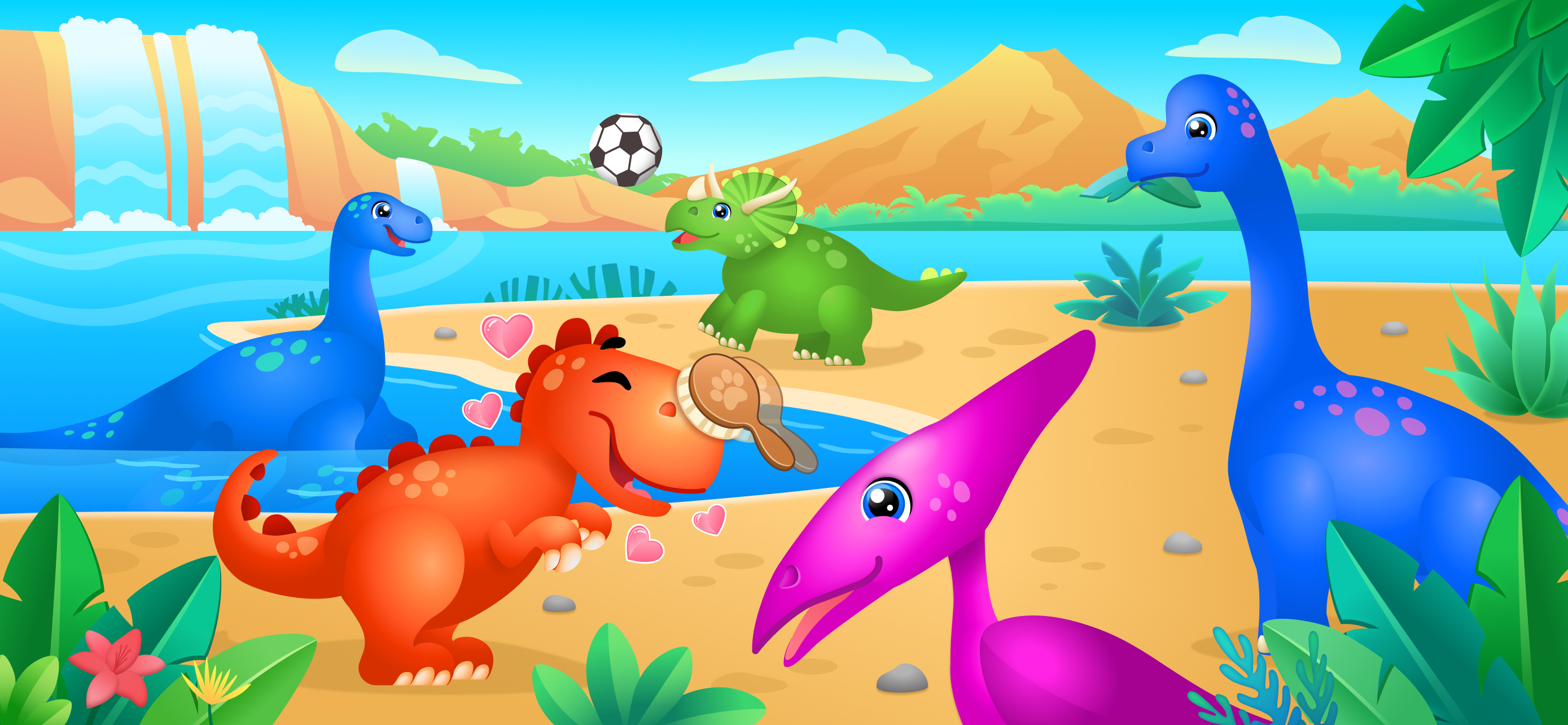 اسکرین شات 1 بازی Kids dinosaur games for baby