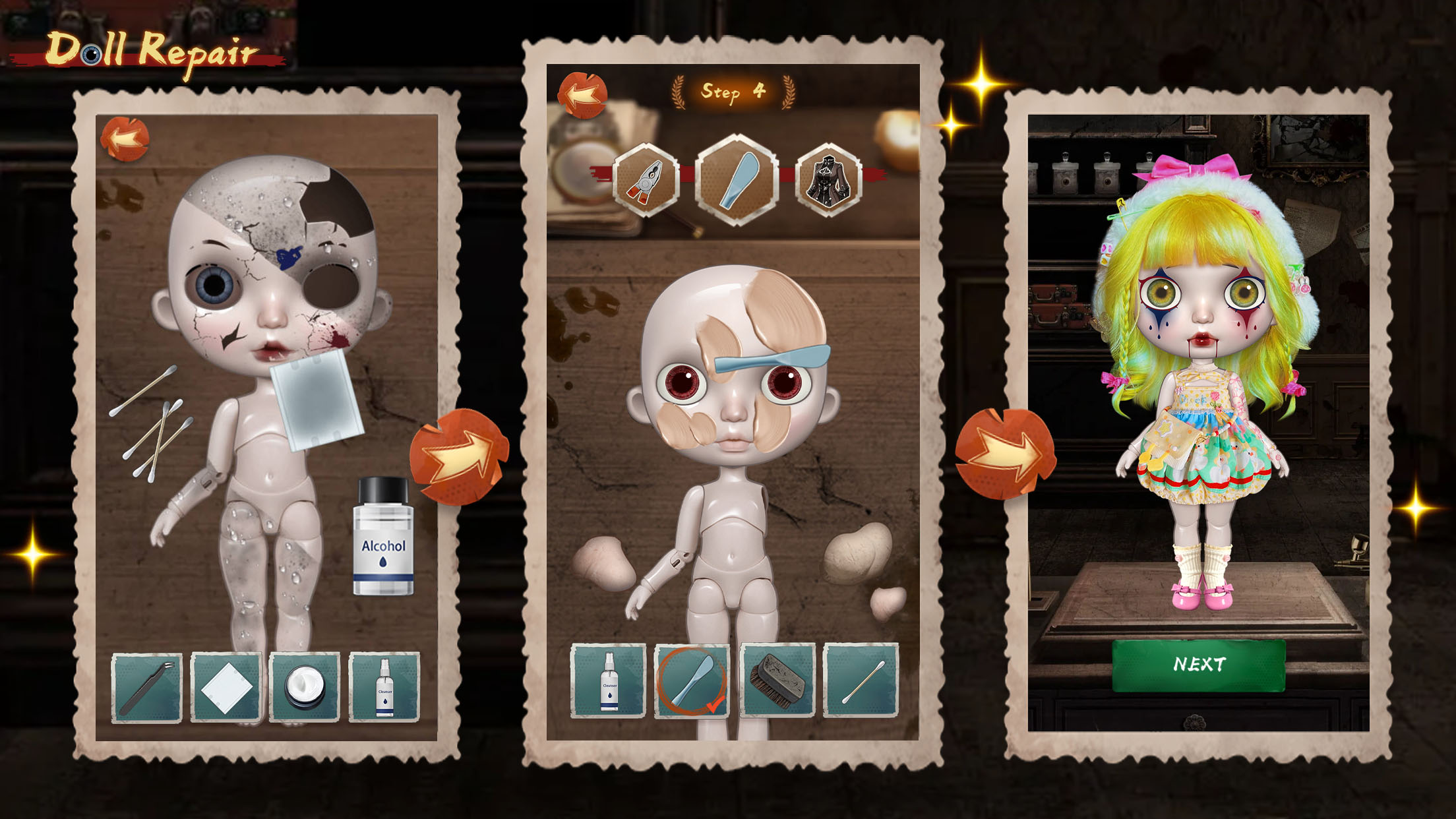 اسکرین شات 5 بازی Doll Repair - Paper Doll Maker