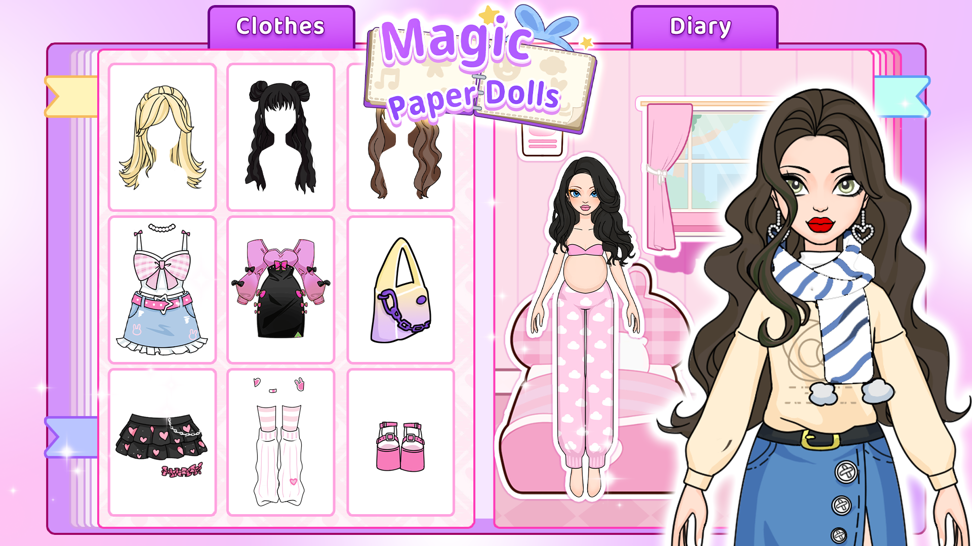 اسکرین شات 1 بازی Magic Paper Dolls: Dress Games