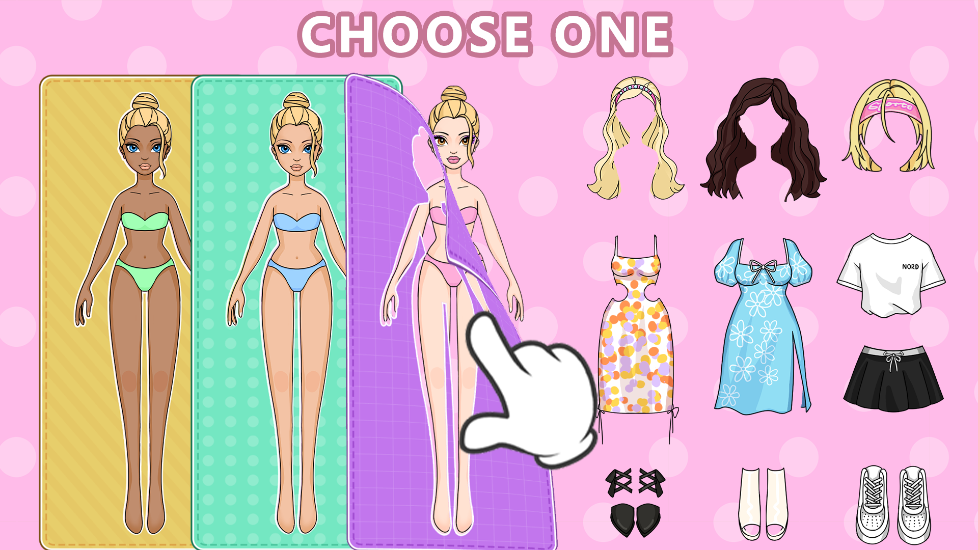 اسکرین شات 6 بازی Magic Paper Dolls Dress Up DIY