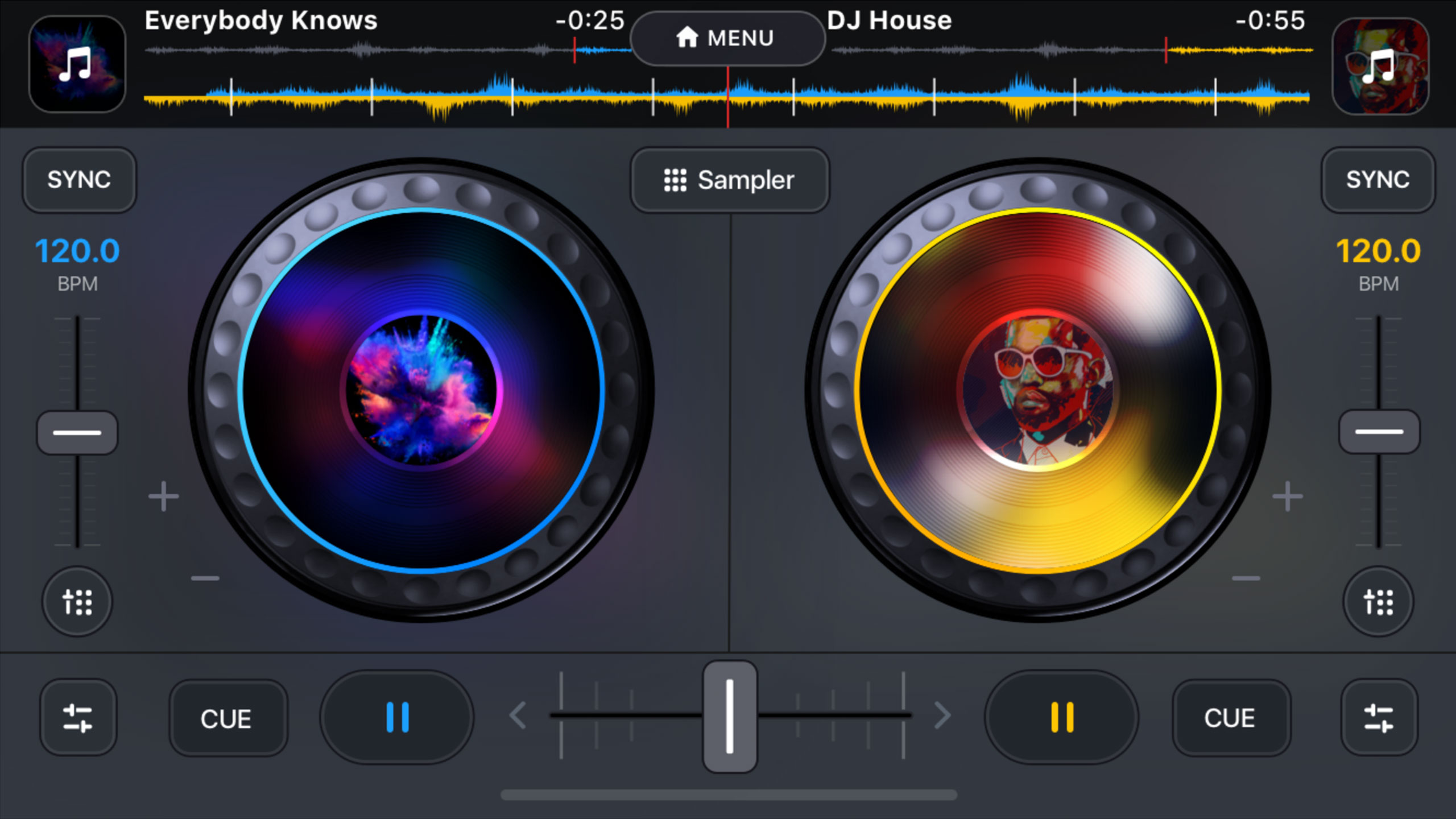 اسکرین شات 1 برنامه Dj it! - Music Mixer