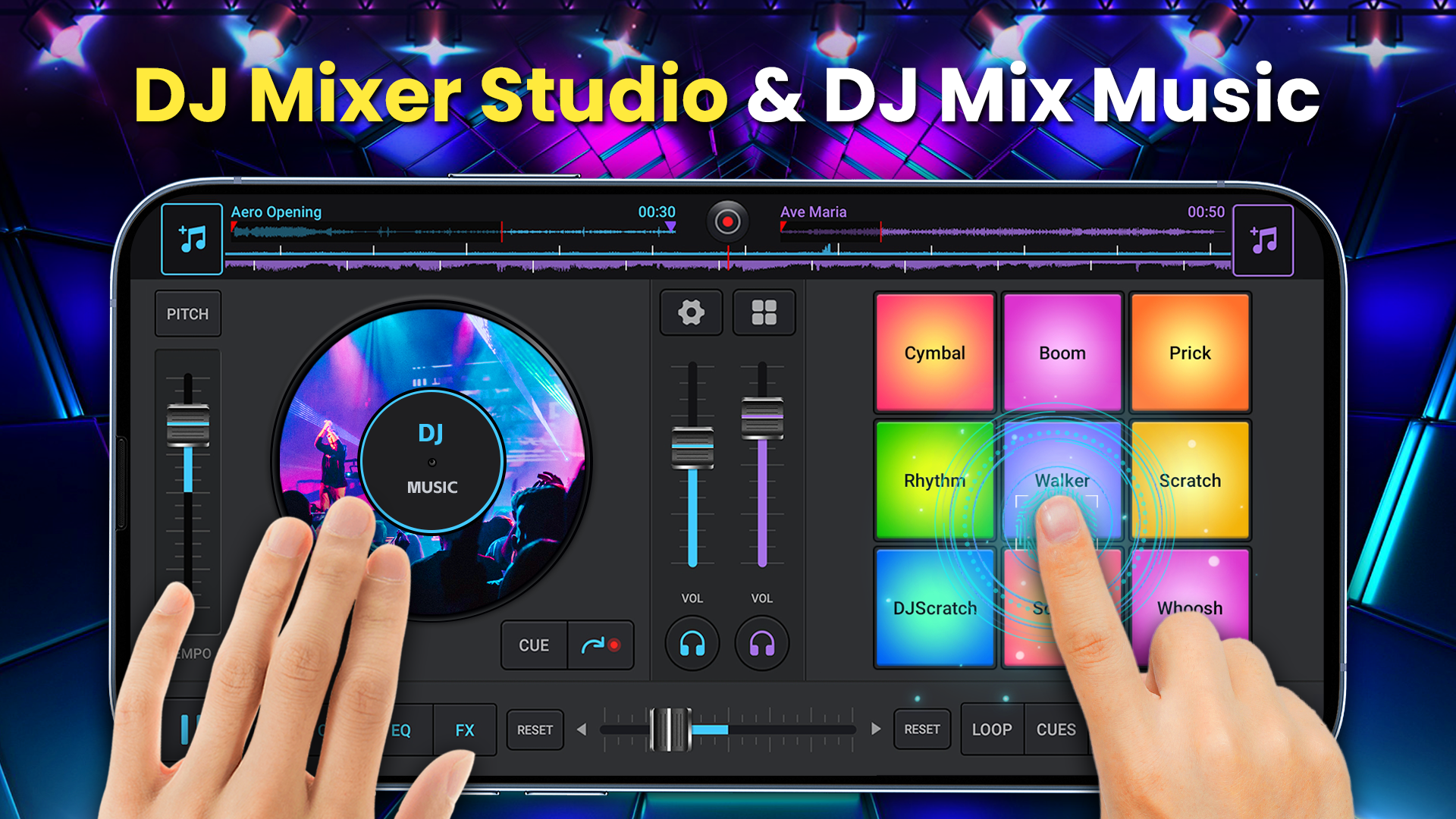 اسکرین شات 1 برنامه DJ Mix Studio - DJ Music Mixer
