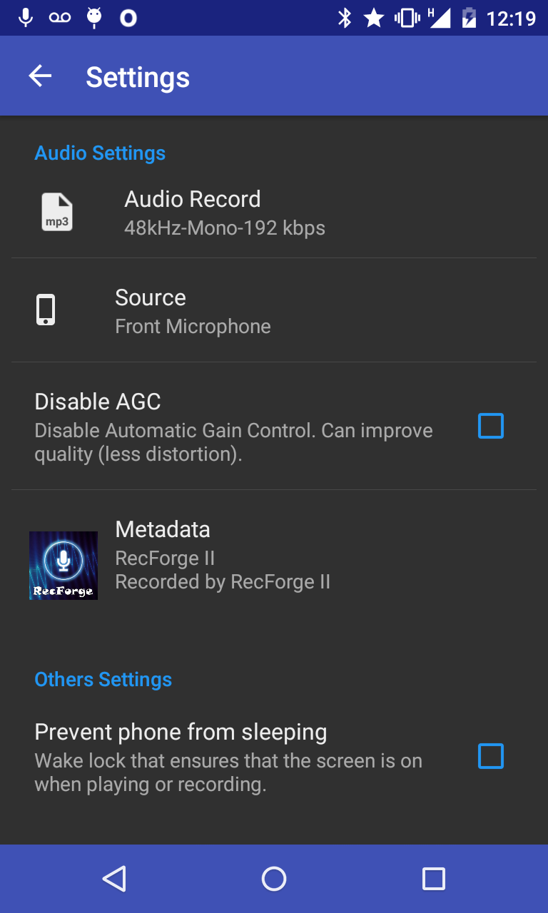 اسکرین شات 8 برنامه RecForge II - Audio Recorder