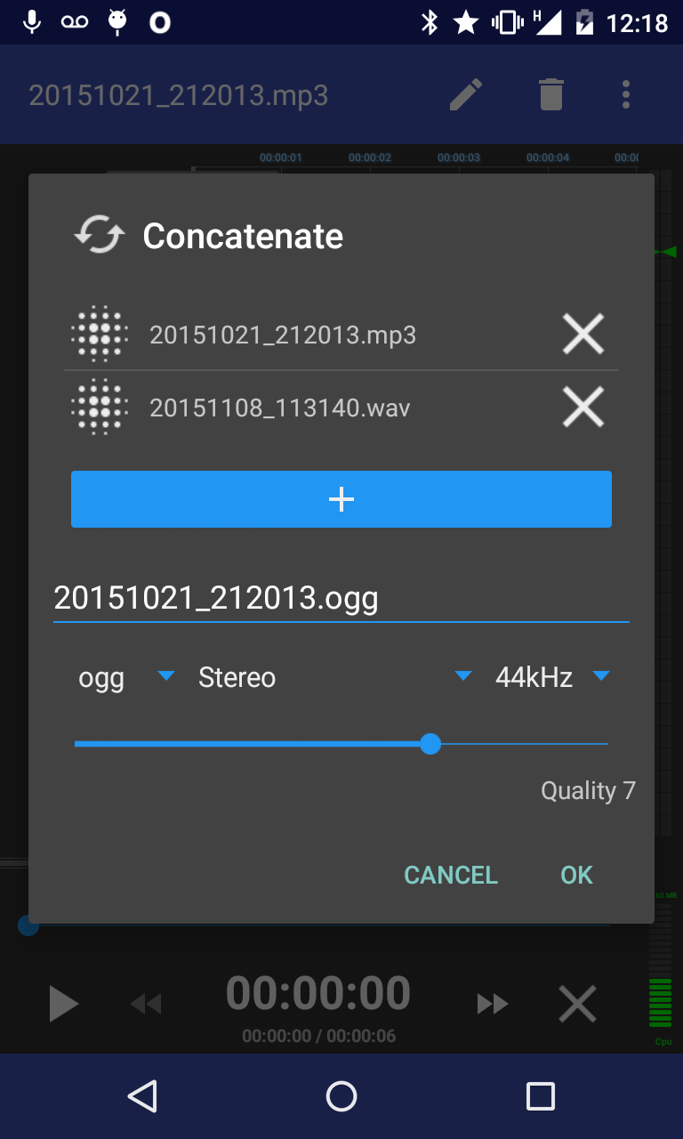 اسکرین شات 5 برنامه RecForge II - Audio Recorder