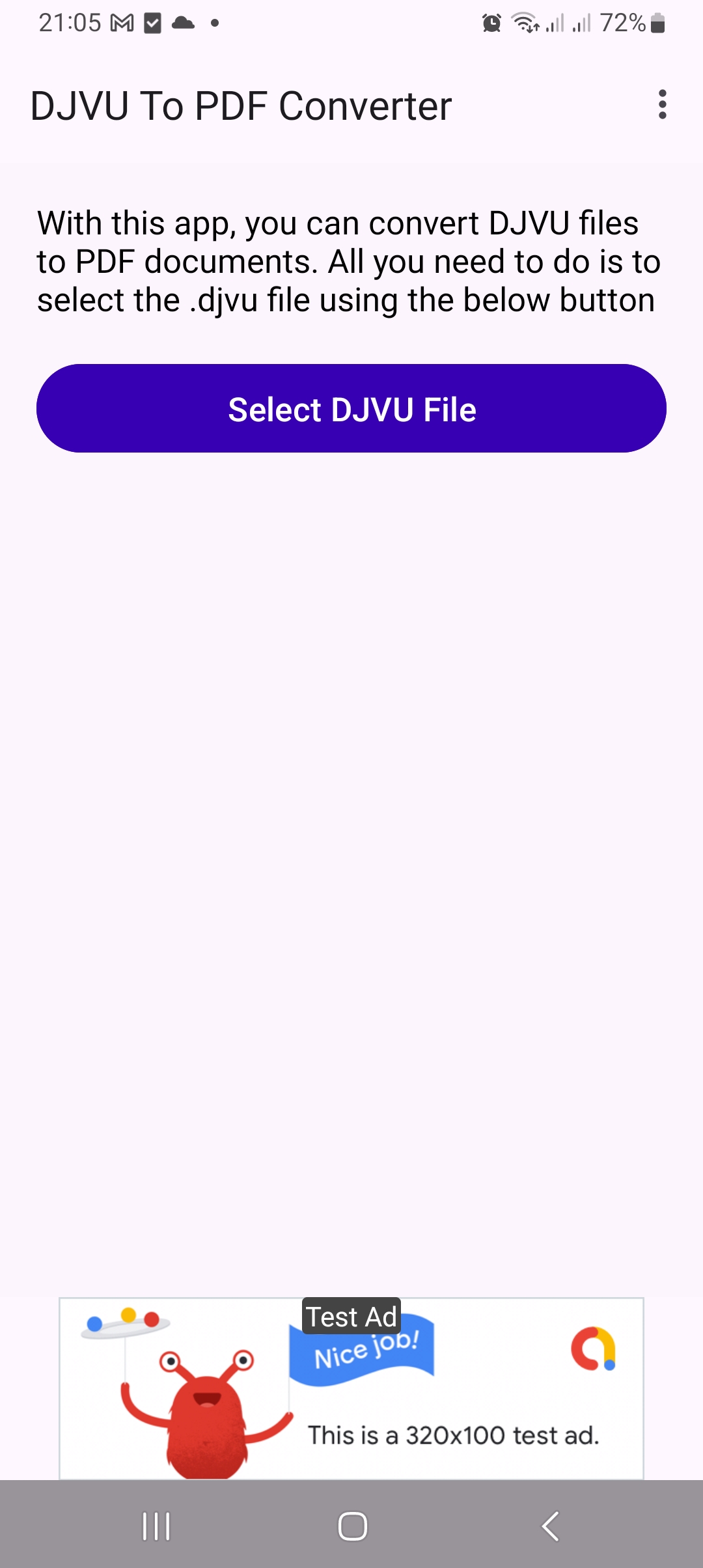 اسکرین شات 1 برنامه Djvu To Pdf Converter