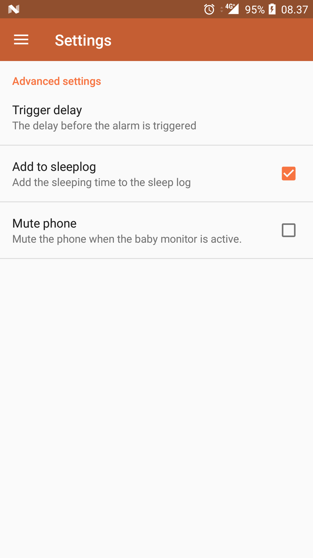 اسکرین شات 8 برنامه Baby Monitor
