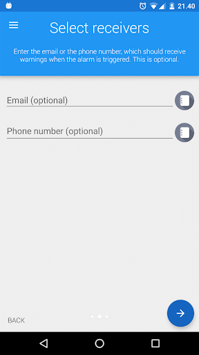 اسکرین شات 2 برنامه Motion Detector Pro