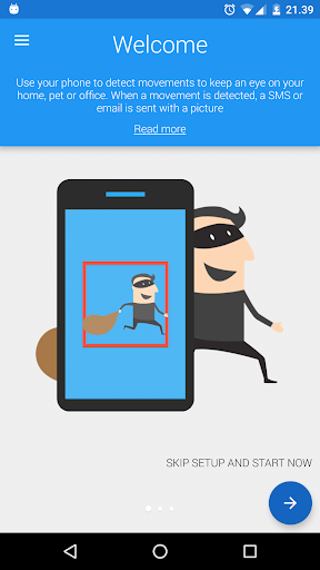 اسکرین شات 1 برنامه Motion Detector Pro