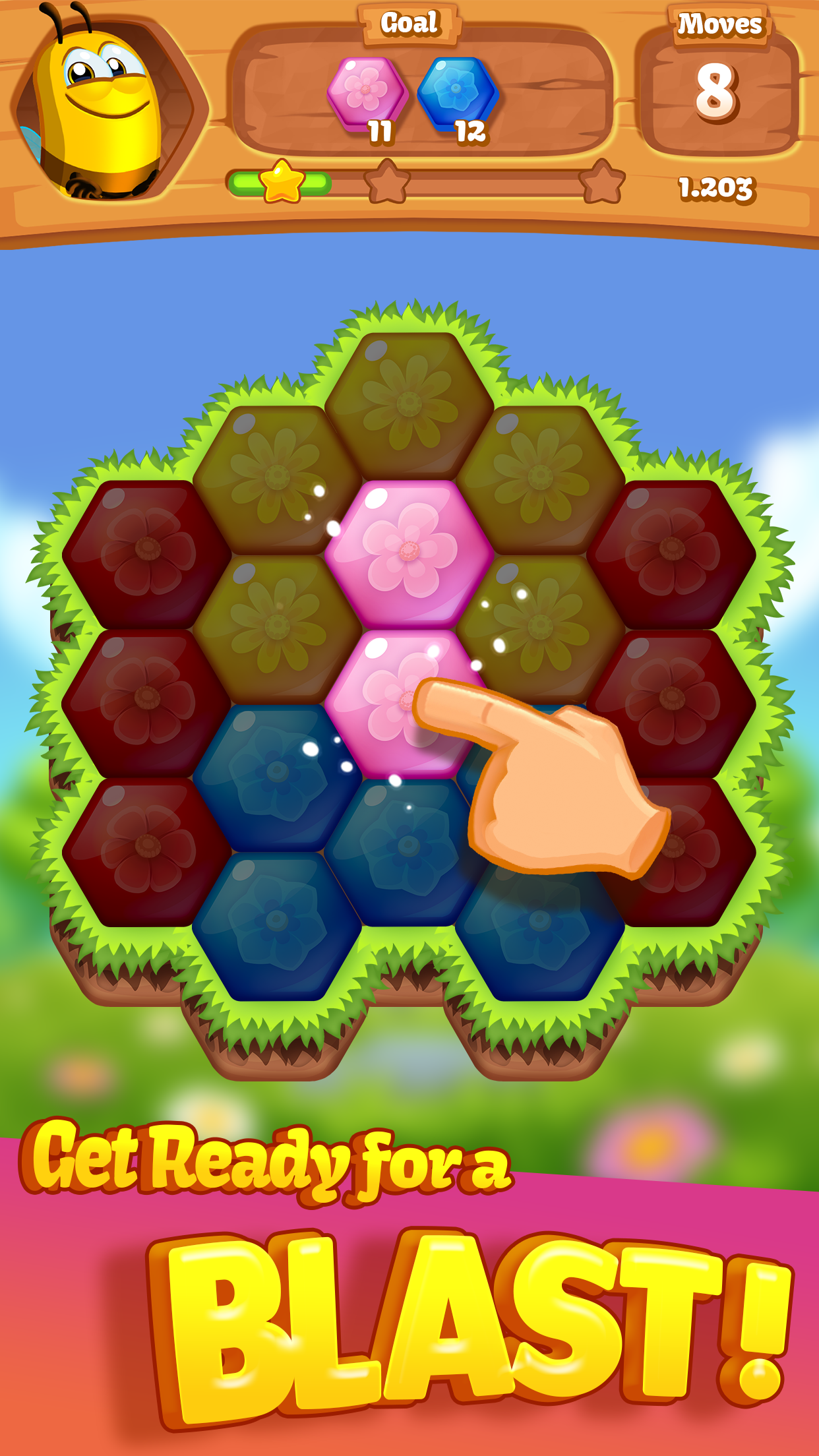 اسکرین شات 1 بازی Bee Brilliant Blast