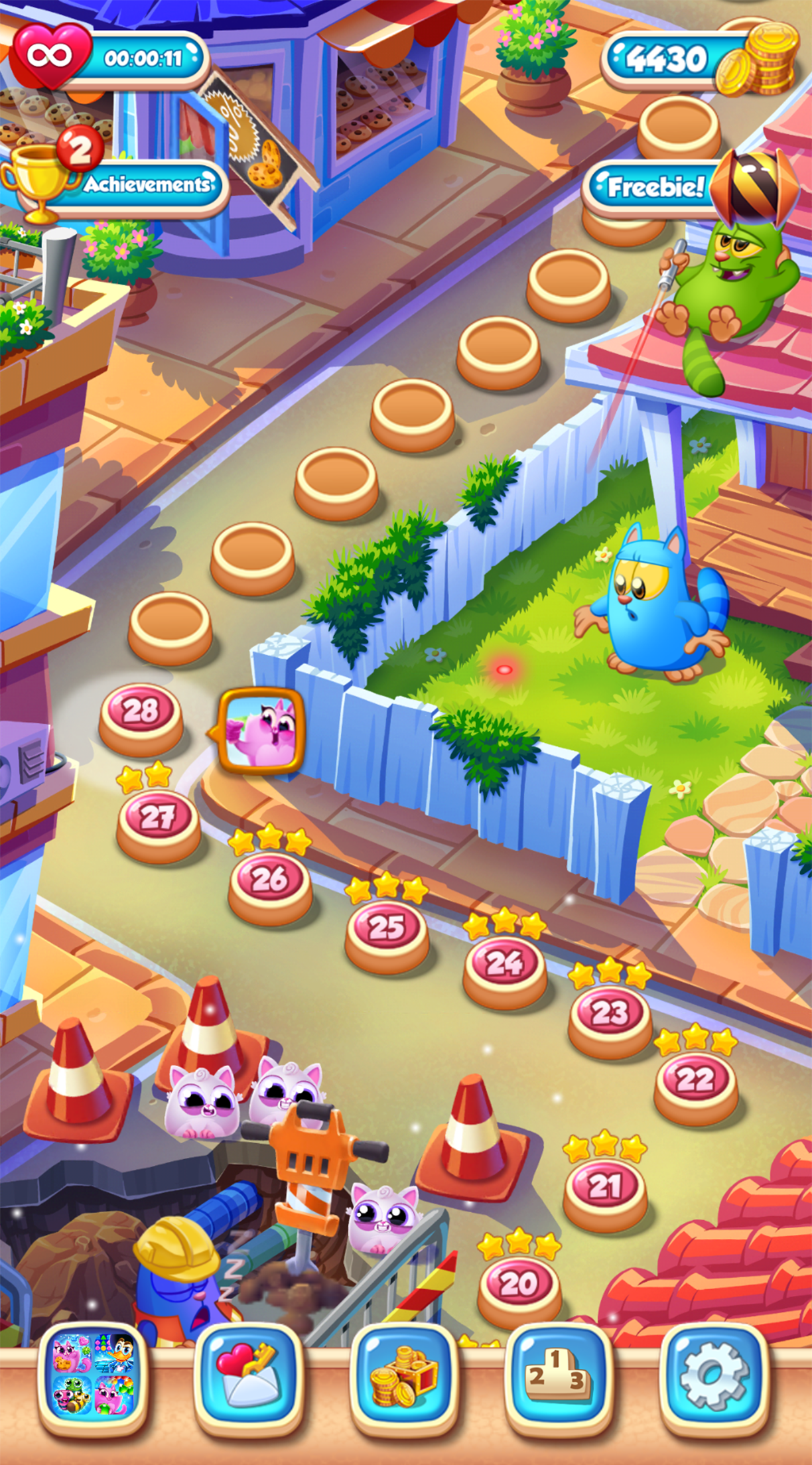 اسکرین شات 6 بازی Cookie Cats Blast