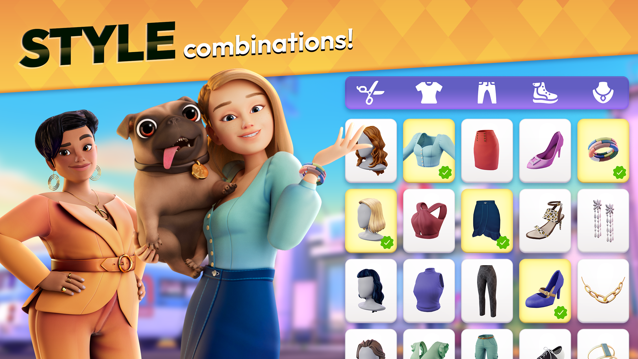 اسکرین شات 4 بازی Makeover Match - Fashion Game