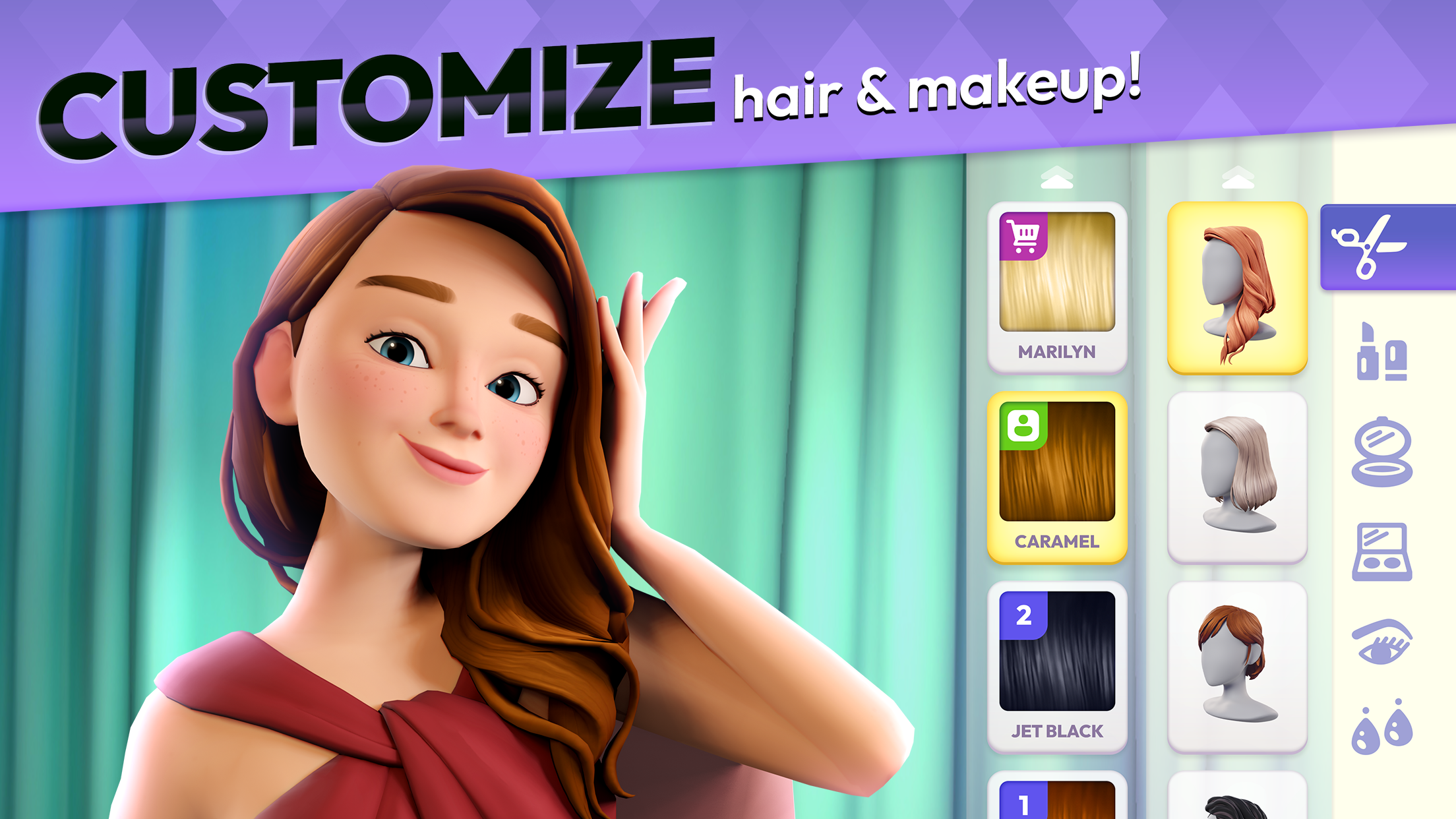 اسکرین شات 1 بازی Makeover Match - Fashion Game