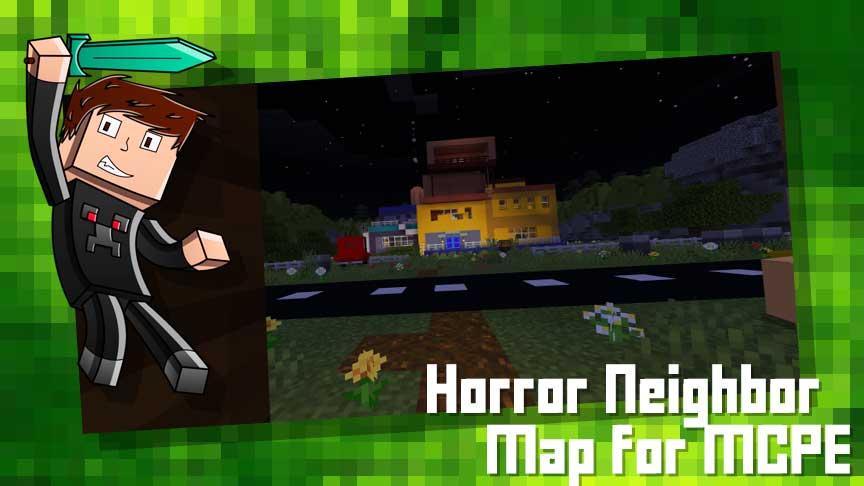 اسکرین شات 1 برنامه Horror Neighbor Map for MCPE