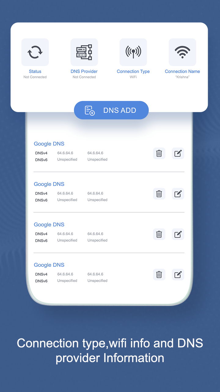 اسکرین شات برنامه DNS Changer : DNS 1.1.1.1.1 4