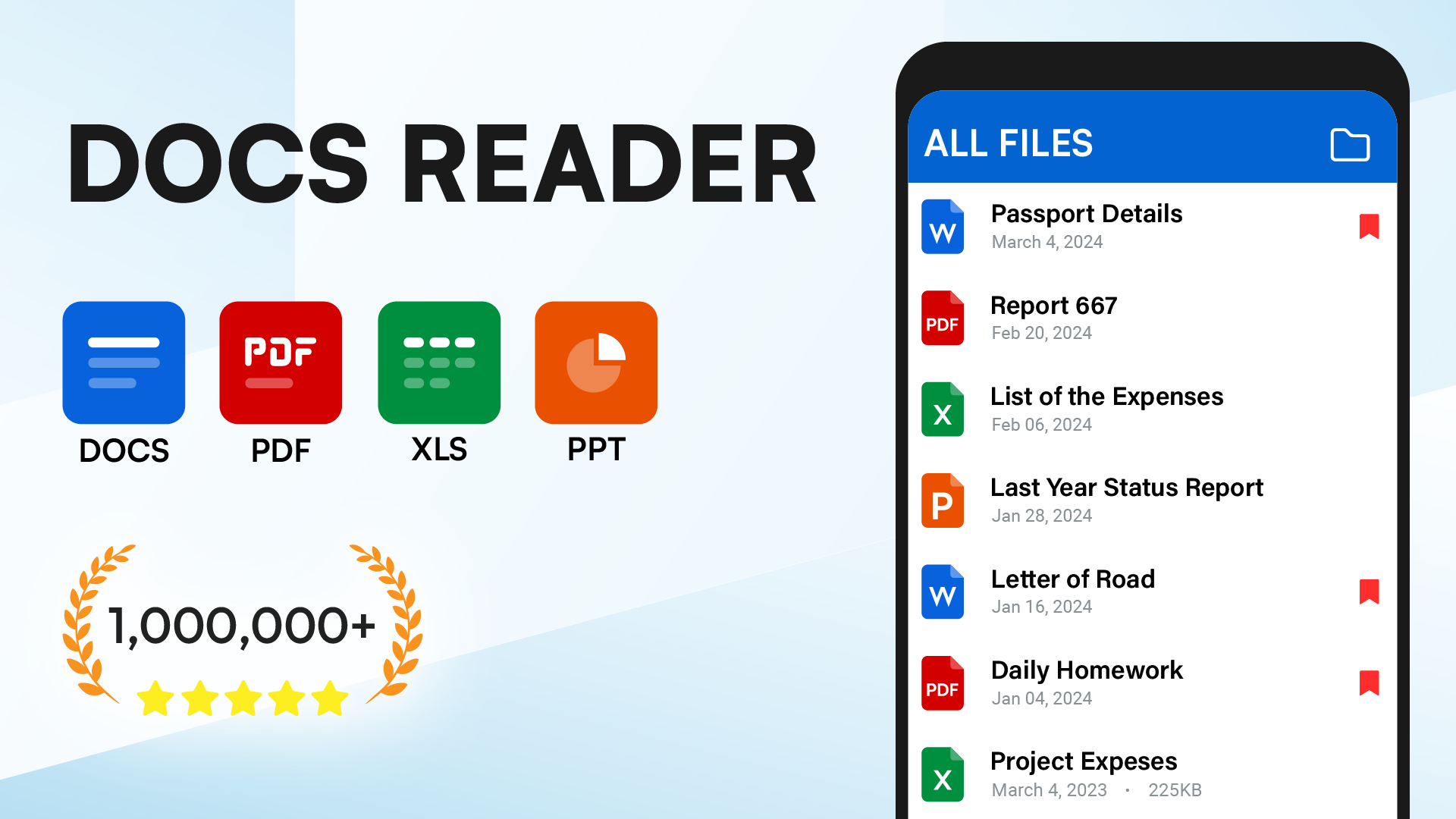 اسکرین شات 1 برنامه Docs Reader - Docx, Excel, PPT