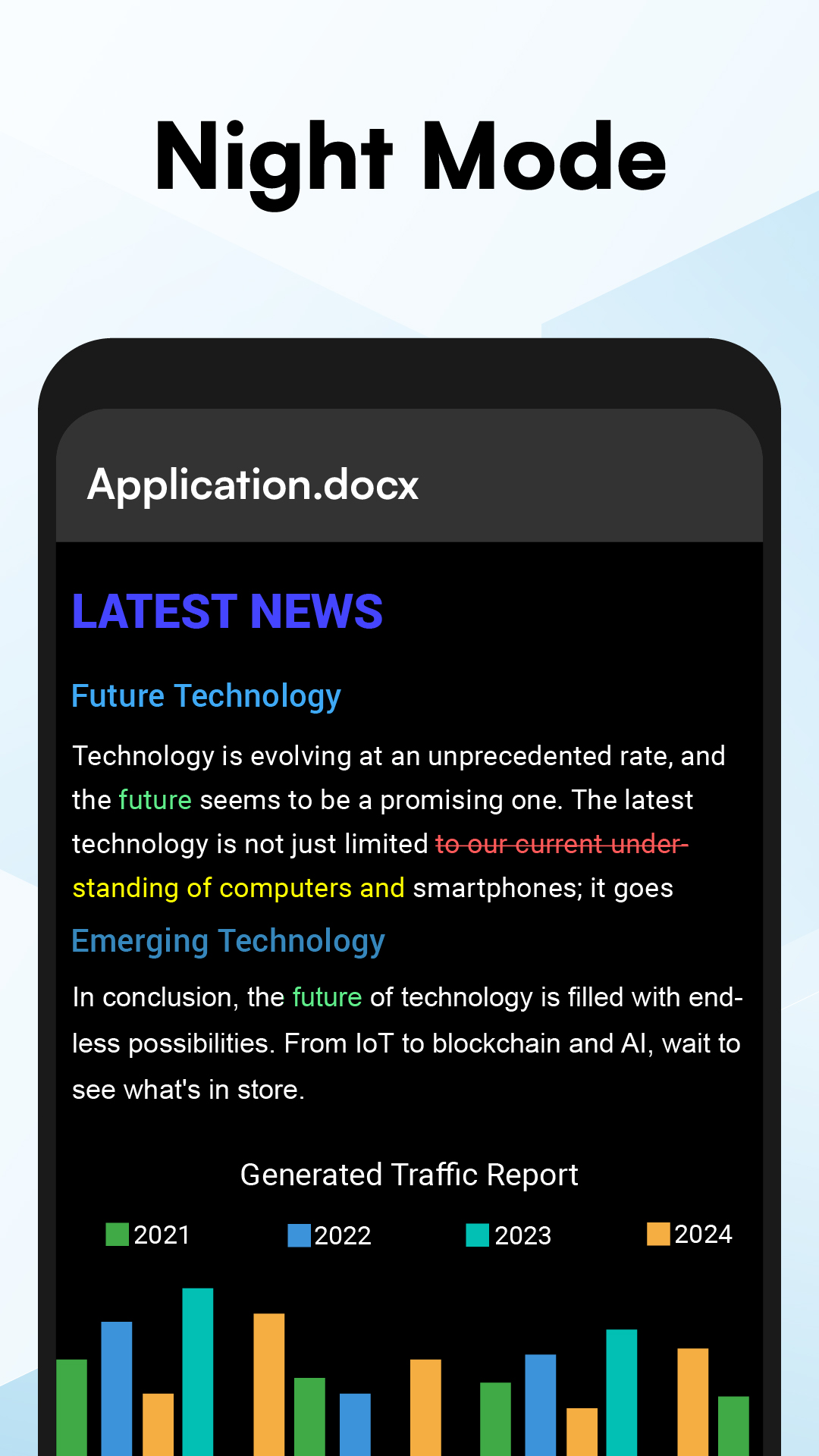 اسکرین شات 5 برنامه Docs Reader - Docx, Excel, PPT
