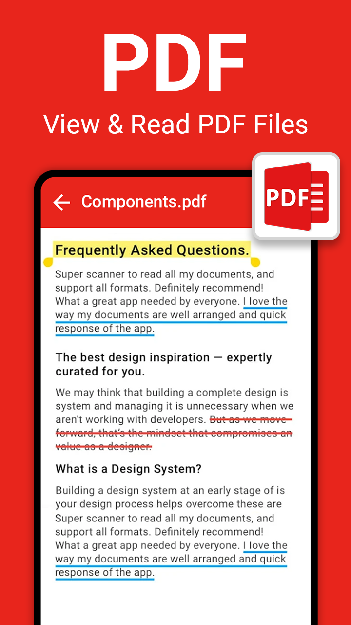 اسکرین شات 2 برنامه All Document Reader - Edit PDF