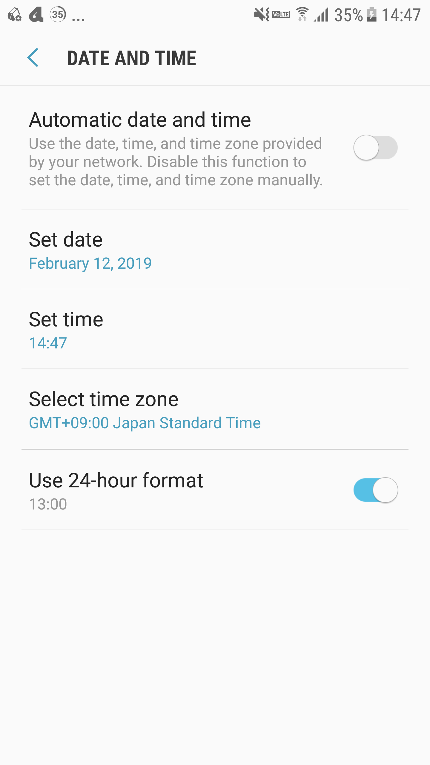 اسکرین شات 1 برنامه Date And Time Settings Shortcu