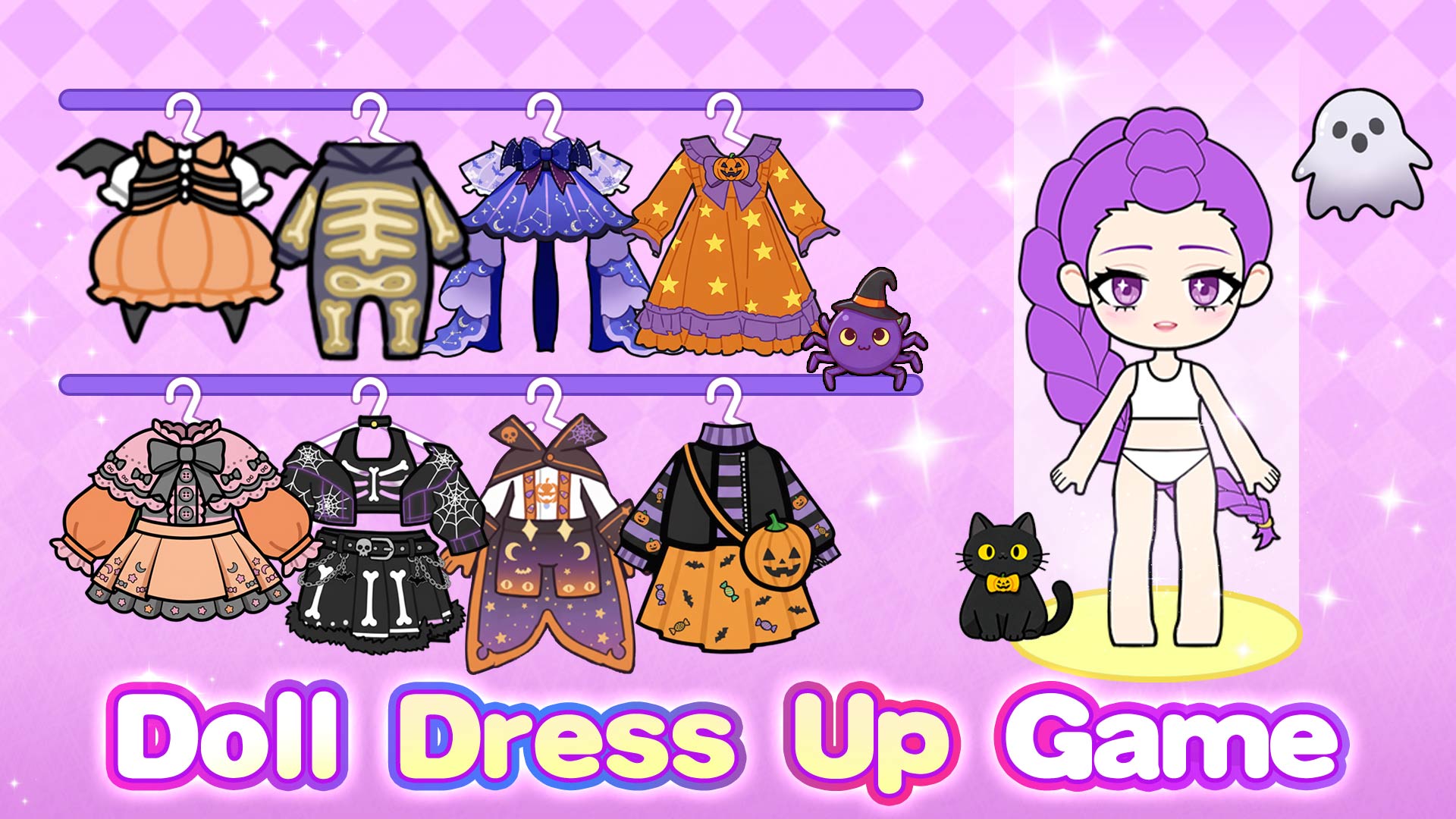 اسکرین شات 1 بازی Doll Makeup: Dress up for kids