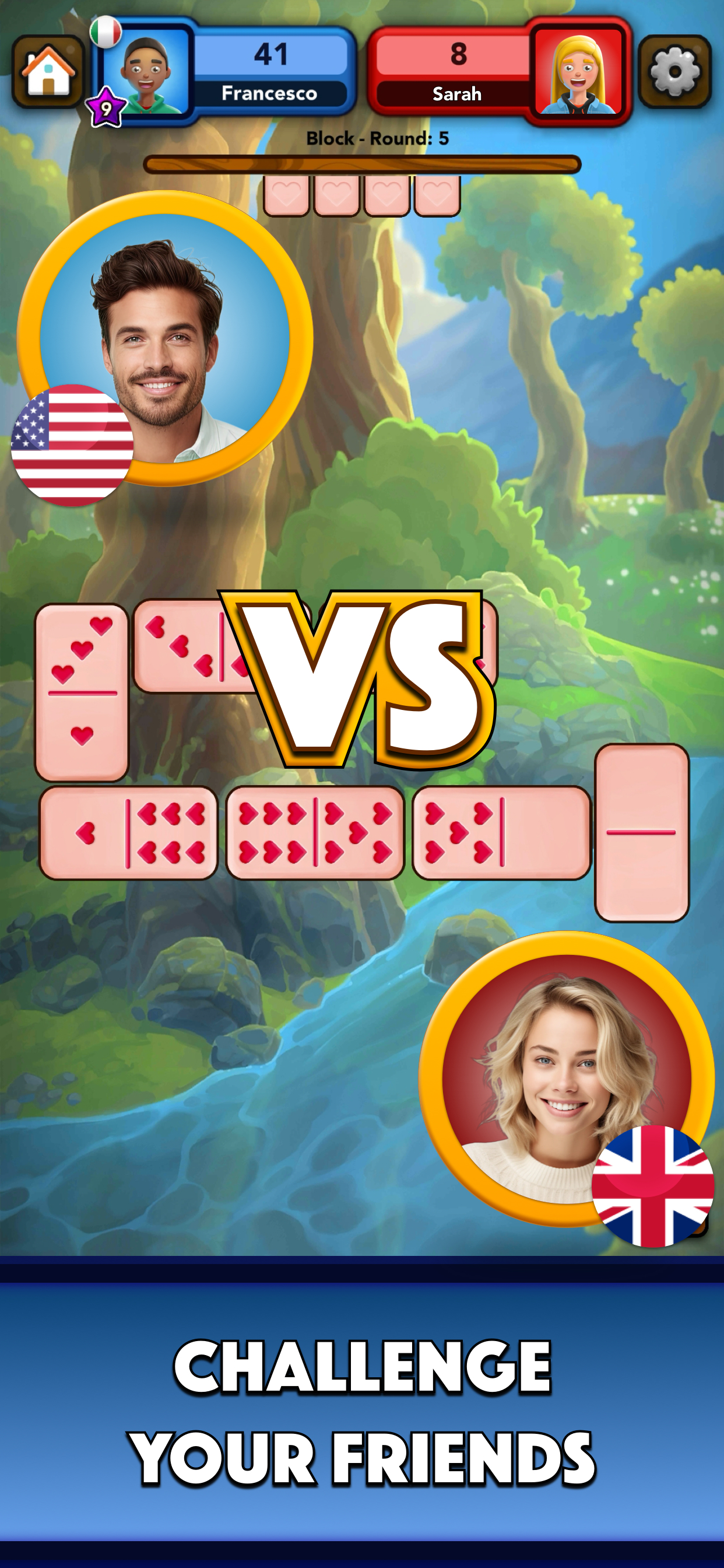 اسکرین شات 2 بازی Dominoes Game - Domino Online