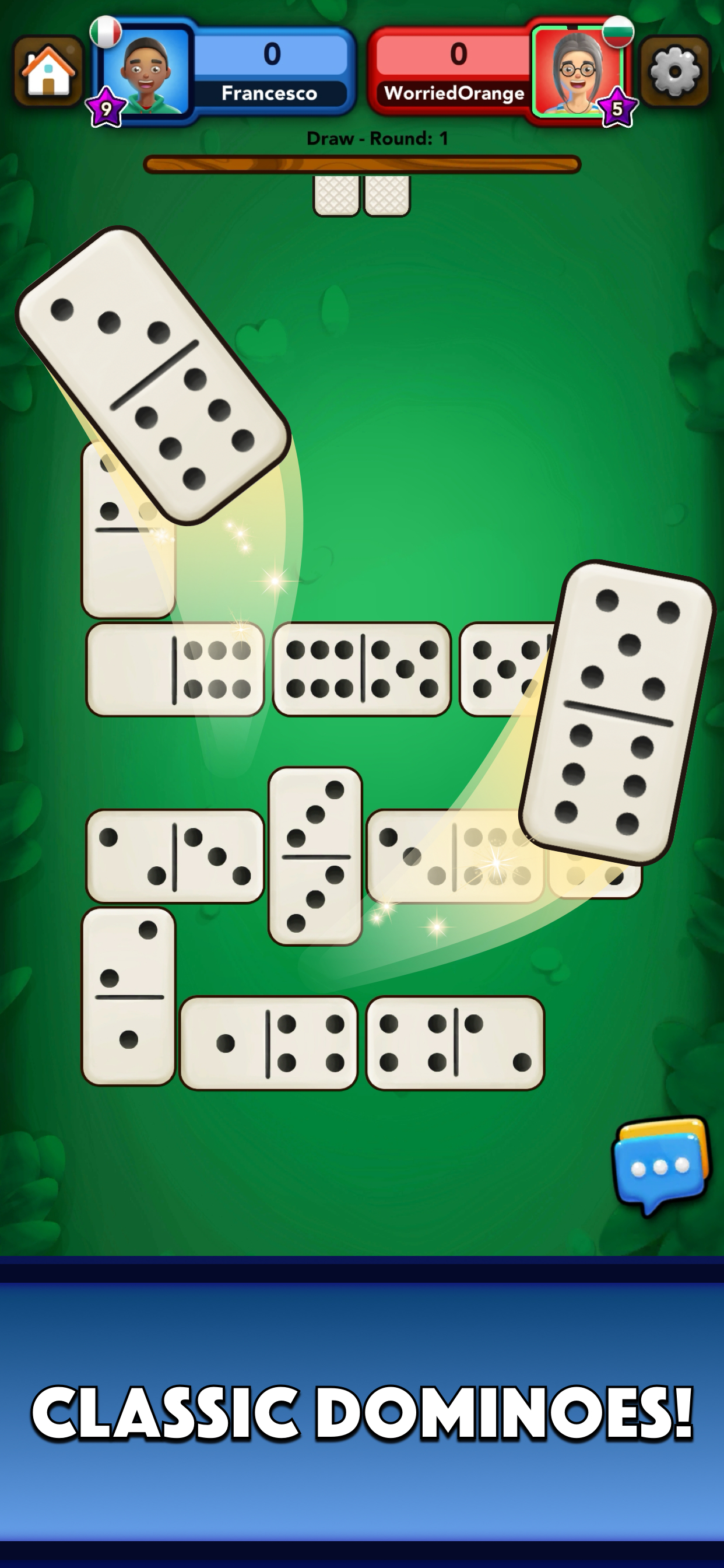 اسکرین شات 1 بازی Dominoes Game - Domino Online