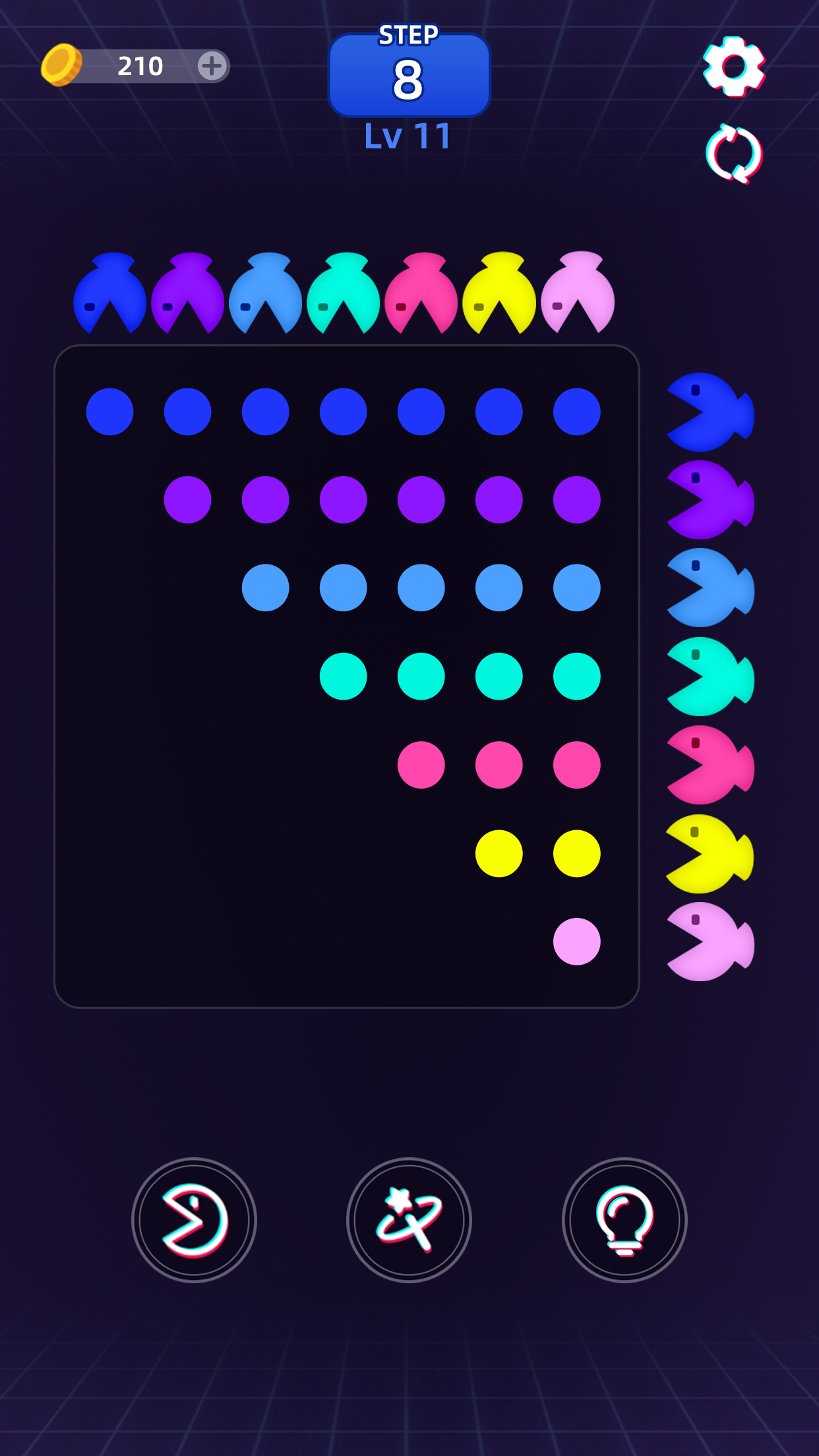 اسکرین شات 5 بازی Bean Chomper - Match Color