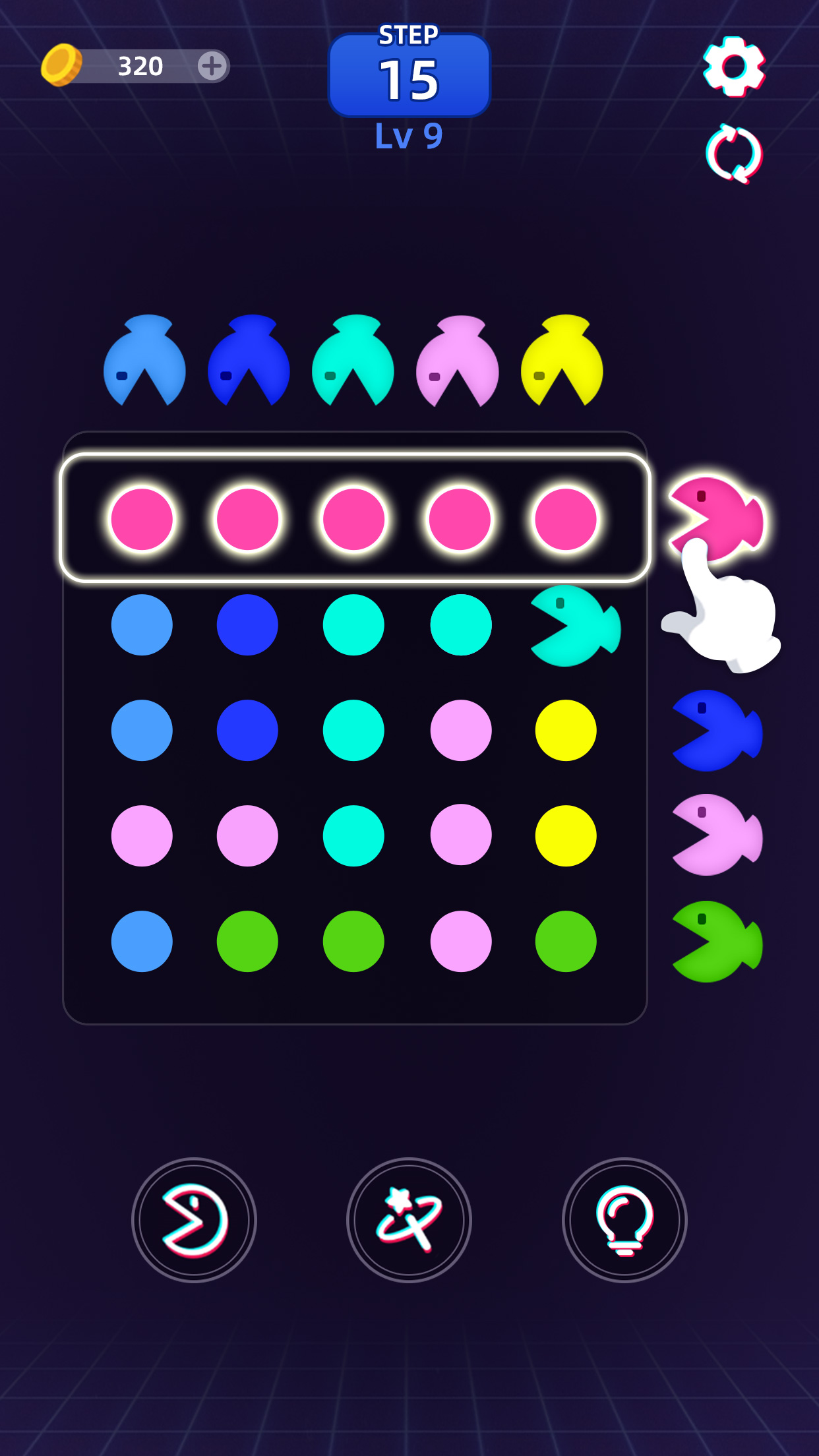 اسکرین شات 4 بازی Bean Chomper - Match Color