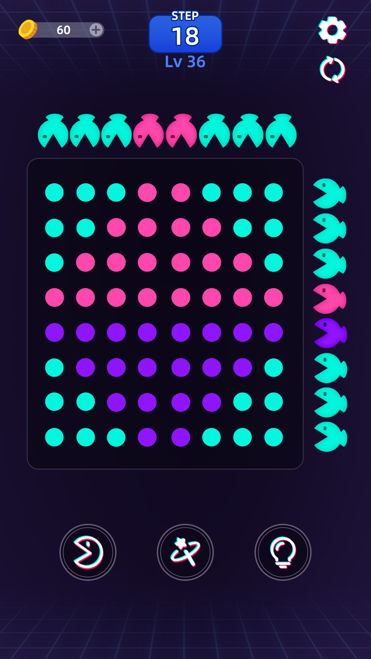 اسکرین شات 7 بازی Bean Chomper - Match Color