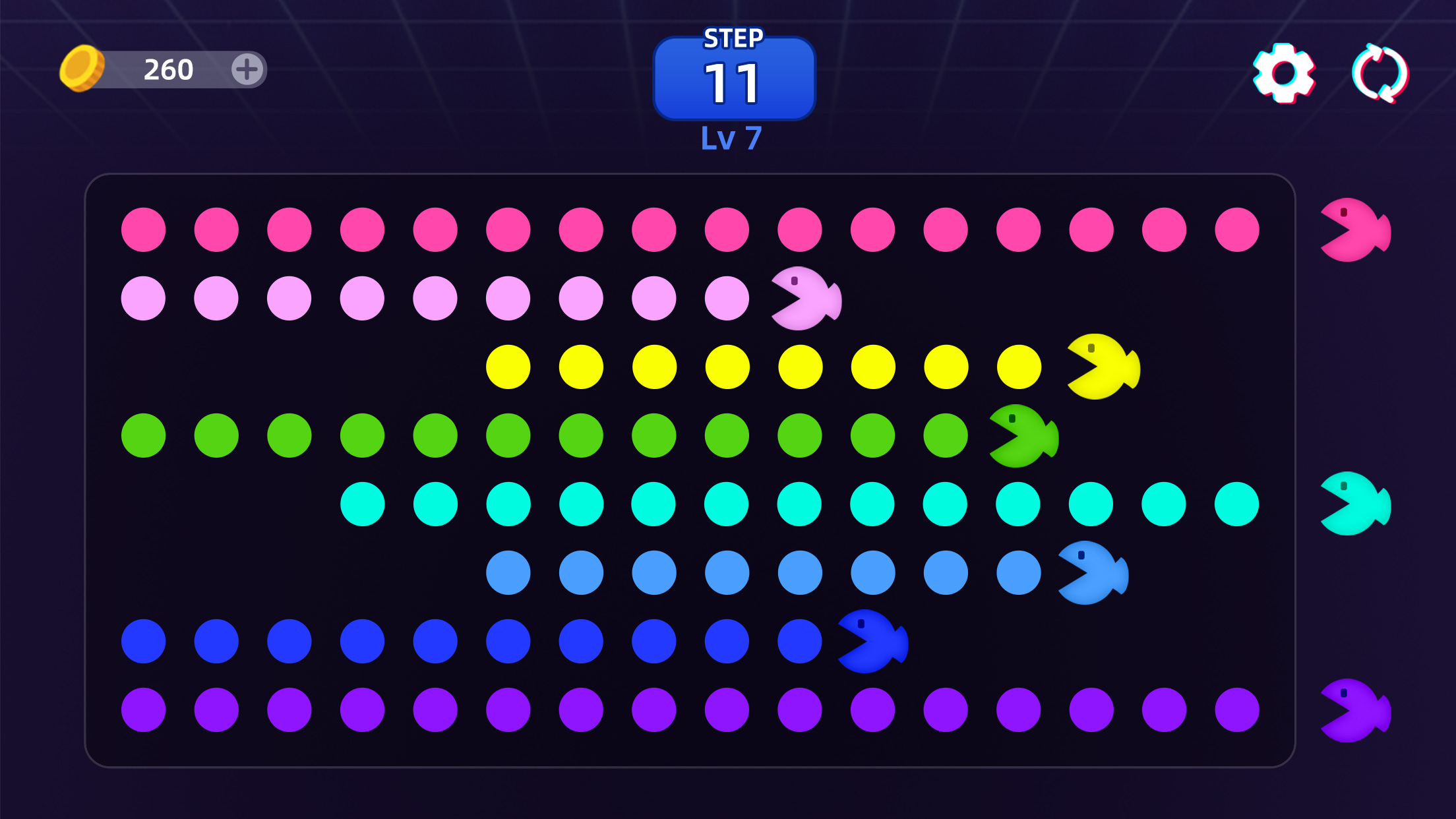 اسکرین شات 2 بازی Bean Chomper - Match Color