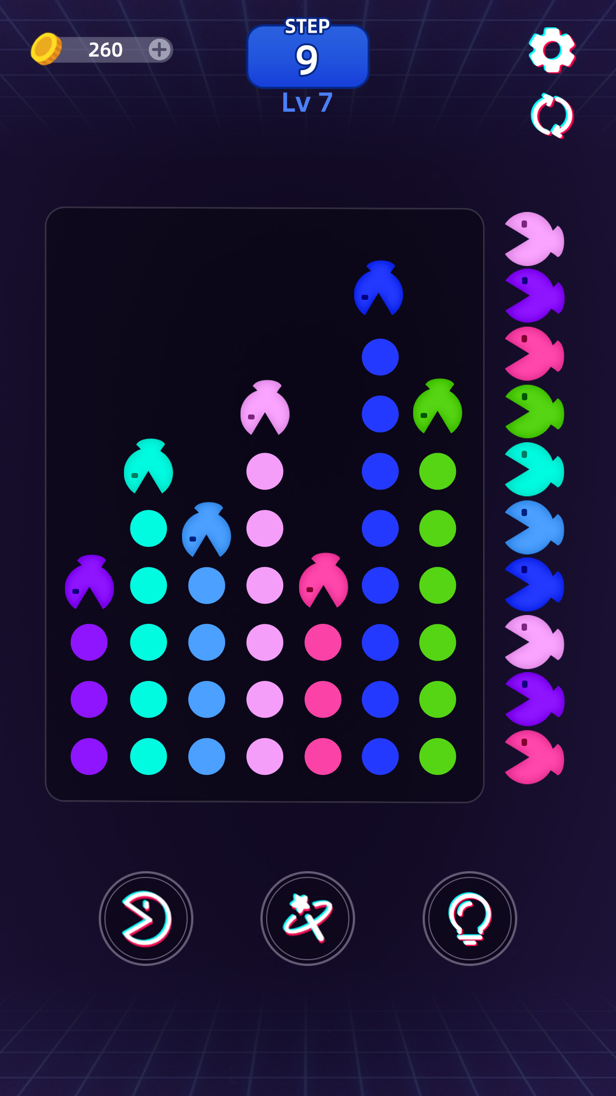 اسکرین شات 3 بازی Bean Chomper - Match Color