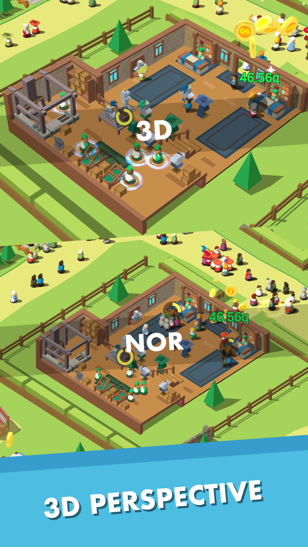 اسکرین شات 1 بازی Idle Medieval Town - Tycoon