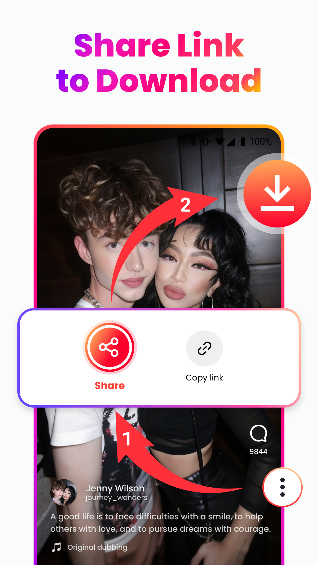 اسکرین شات 2 برنامه Video Downloader, Download All