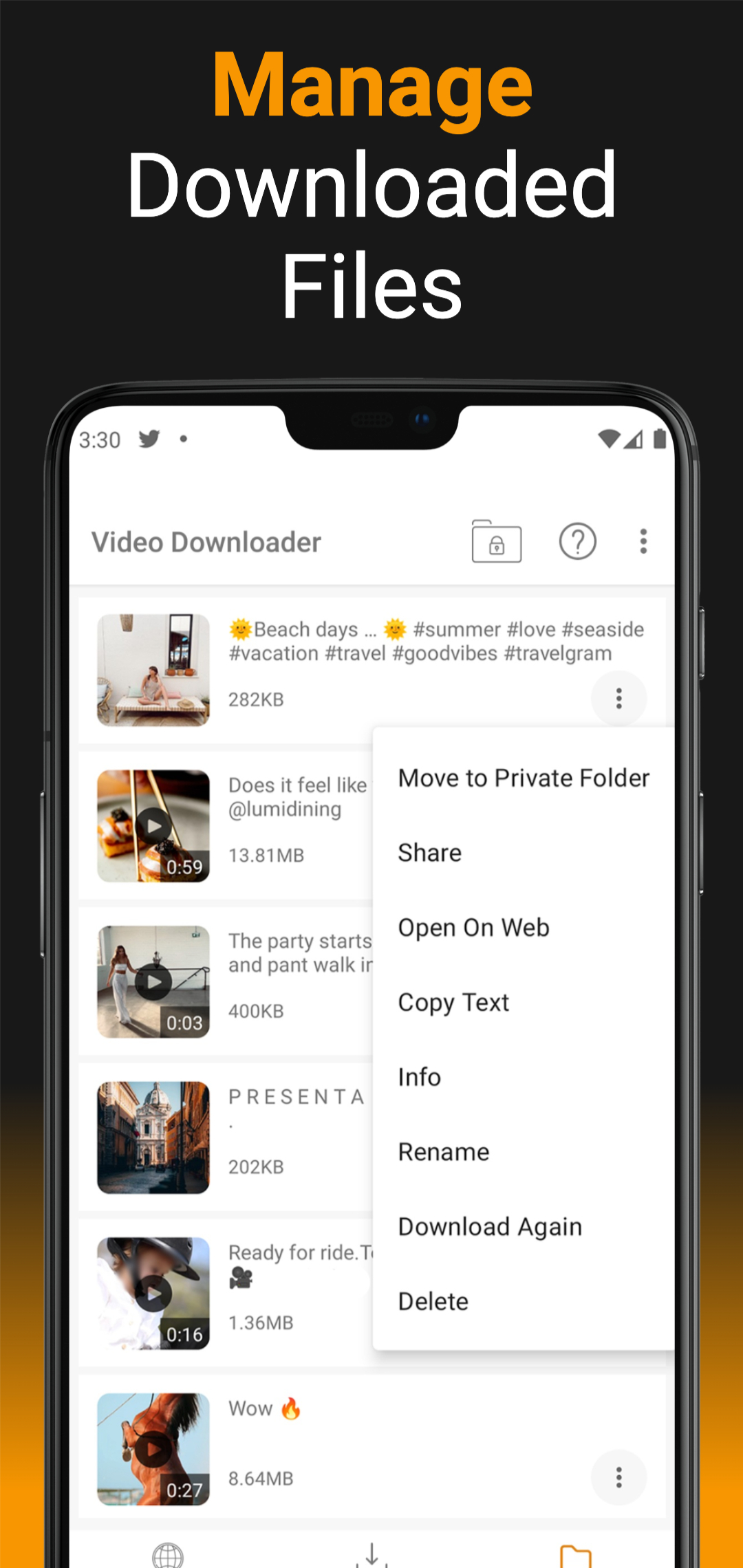 اسکرین شات 4 برنامه Video Saver Downloader